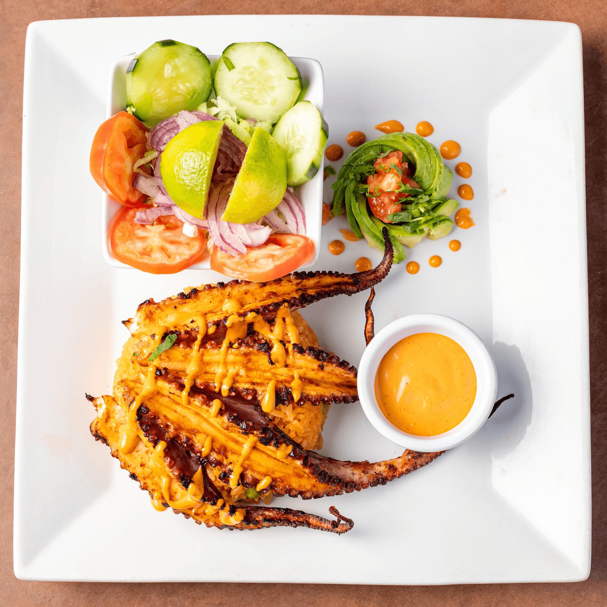 Pulpo Zarandeado.